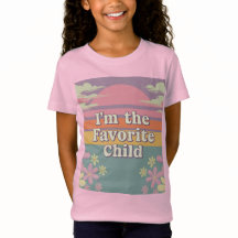 Rosa Retro Ich bin der Lieblings-Kindermädchen-T -