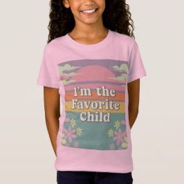 Rosa Retro Ich bin der Lieblings-Kindermädchen-T - T-Shirt