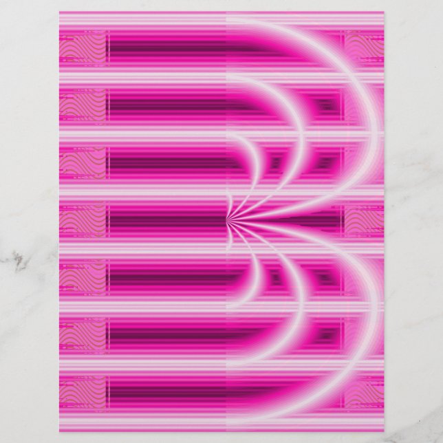 Rosa Retro-Kathedrale-Bulk-Schreibmappe Papier Sei (Vorne)