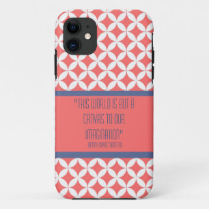 Rosa Retro Muster und kundenspezifischer iPhone 11 Hülle