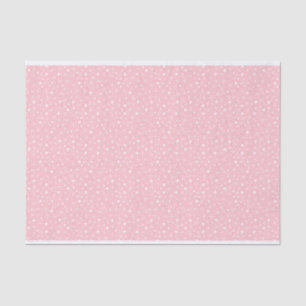 Rosa Retro-Schneeflocken und -steine Seidenpapier