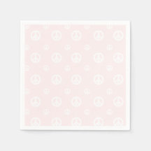 Rosa Retro Surf Hippie Peace Sign Birthday