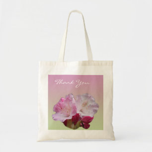 Rosa Rhododendron Blume Dank Tasche