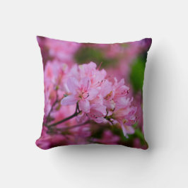 Rosa Rhododendron Kissen