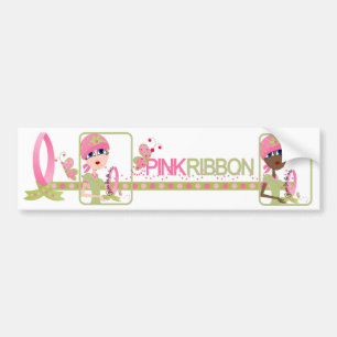 Rosa Ribbon-Autoaufkleber Autoaufkleber