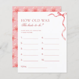 Rosa Ribbon Bow wie alt war das Brautspiel