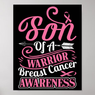 Rosa Ribbon Brustkrebs Bewusstsein Sohn des Kriege Poster