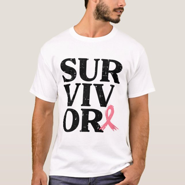 Rosa Ribbon Krieger Brustkrebs Bewusstsein Frauen T-Shirt (Vorderseite)