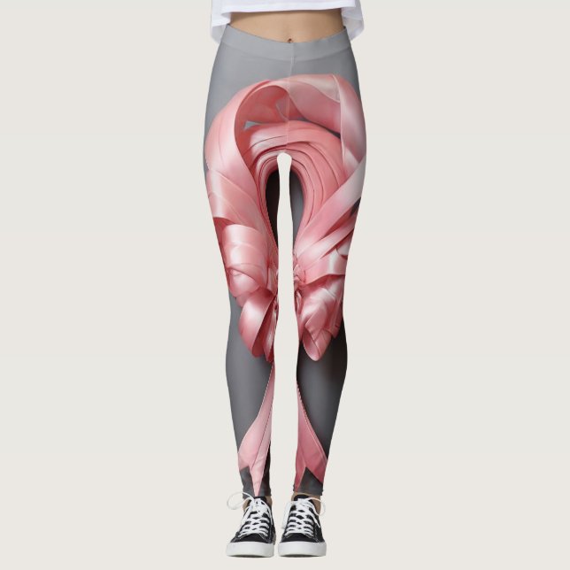 Rosa Ribbon-Legierung Leggings (Vorderseite)
