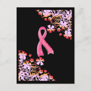 Rosa Ribbon Postkarte