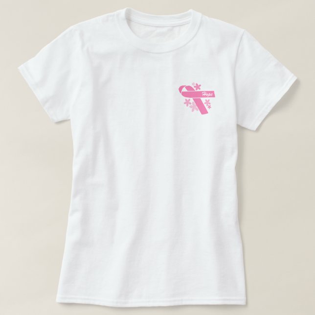 Rosa Ribbon T-Shirt (Design vorne)