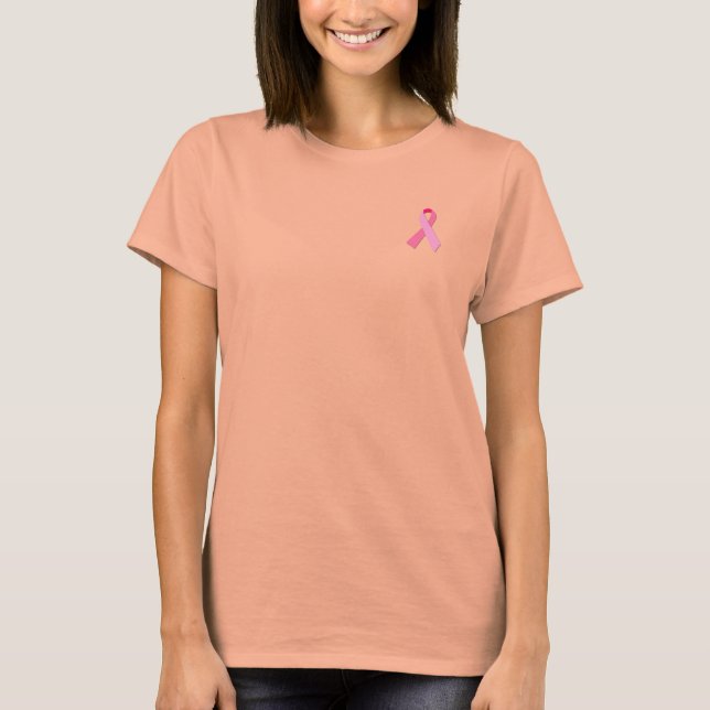 Rosa Ribbon T-Shirt (Vorderseite)