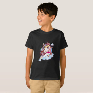 Rosa Ribbon Unicorn Brustkrebs Bewusstsein T-Shirt