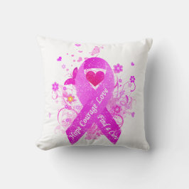 Rosa Ribbon Vintag Kissen