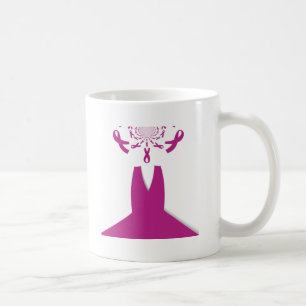 Rosa Ribbons Brustkrebs Kaffeetasse