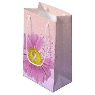 Rosa Ribbons und Daisy auf Polka-Punkten Kleine Geschenktüte