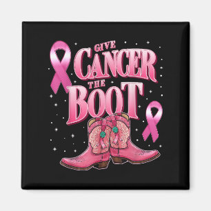 Rosa Ribbons Western Cowgirls geben Brustkrebs Magnet