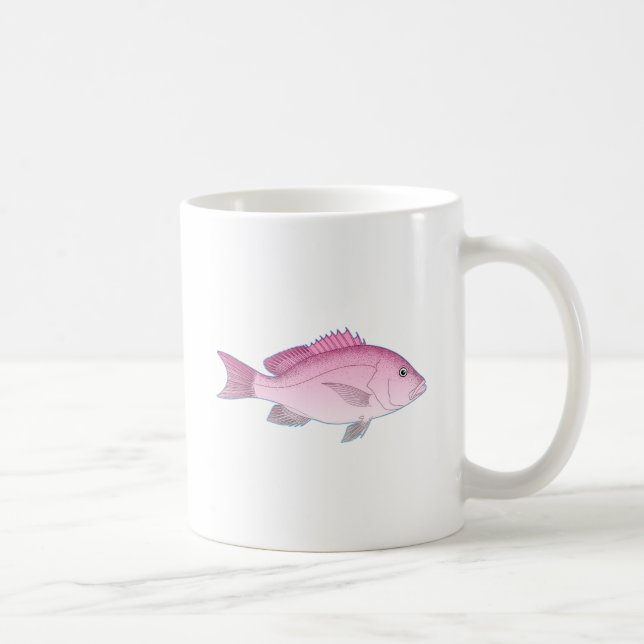 Rosa Riff-Fische Kaffeetasse (Rechts)