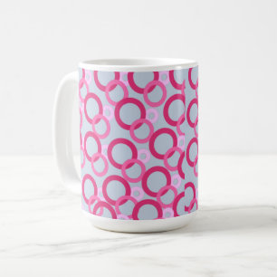 Rosa Ringe Kaffeetasse