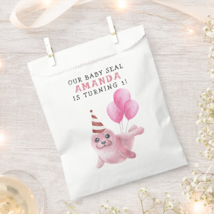Rosa Robbe 1. Geburtstag unter dem Meer Geschenktütchen