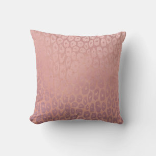 Rosa Rode Golg Glitzer Leopard Textur Kissen