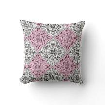 Rosa Rokoko-Muster-Schwung