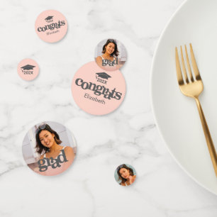 Rosa Rosa Abschluss 3 Foto fett-chic typografisch Konfetti