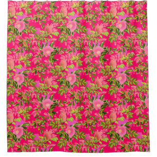 Rosa rosa angesagt, rosa wilde Rose angesagt Duschvorhang