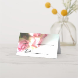 Rosa Rosa Blume Brauttisch Platzkarten