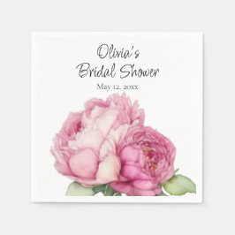 Rosa Rosa Blüten Rosa Rosen Serviette