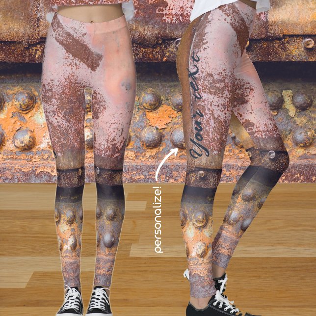 Rosa, rosa, braunes Metall Leggings (Von Creator hochgeladen)