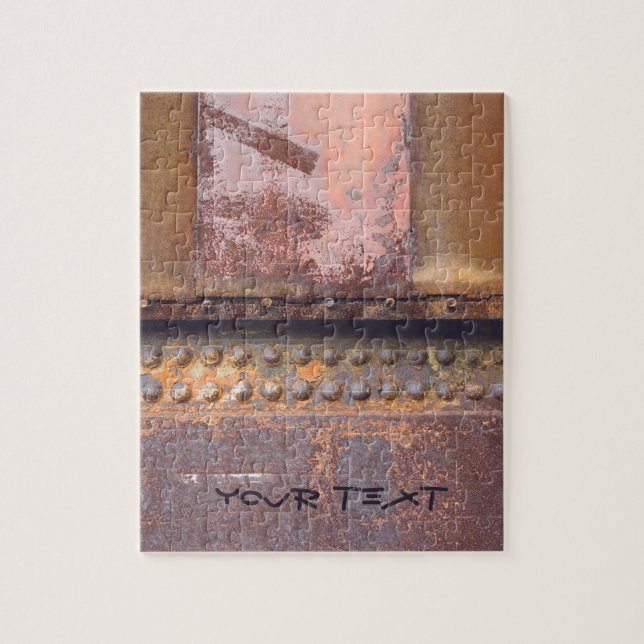 Rosa, rosa, braunes Metall Puzzle (Vertikal)
