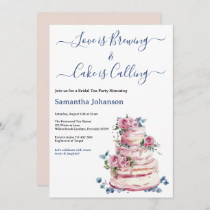 Rosa-Rosa-Brautparty Einladung