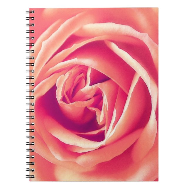 Rosa-Rosa-Druck Notizblock (Vorderseite)