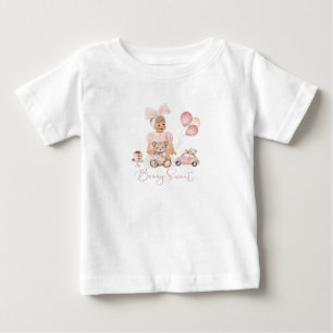 Rosa Rosa Erdbeere Mädchen Beere sT-Shirt Baby T-shirt