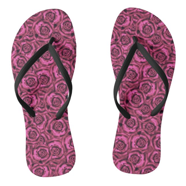 Rosa Rosa Flip Flops (Fußbett)