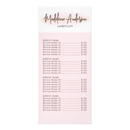 Rosa Rosa Glitzer Friseursalon Werbekarte