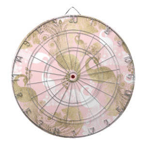 Rosa Rosa-Goldmedaille Dartscheibe