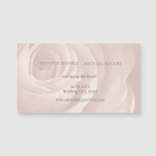 Rosa Rosa-Hochzeit Save the Date Magnetkarte