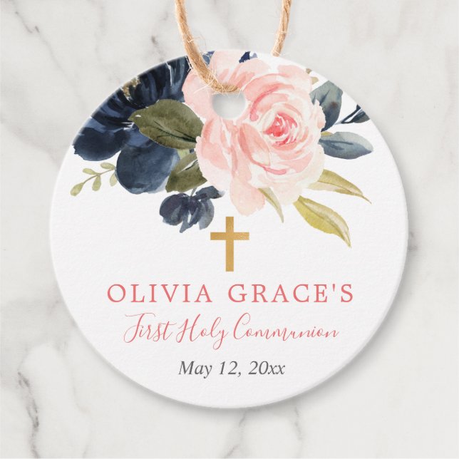 Rosa-Rosa-Marineinfanterie Geschenkanhänger (Vorderseite)