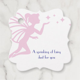 Rosa Rosa Mehlstaub Sprinklen Geschenkanhänger