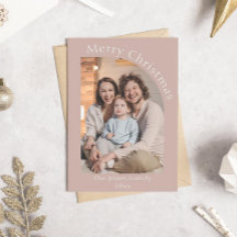 Rosa Rosa Modernes Foto Weihnachten