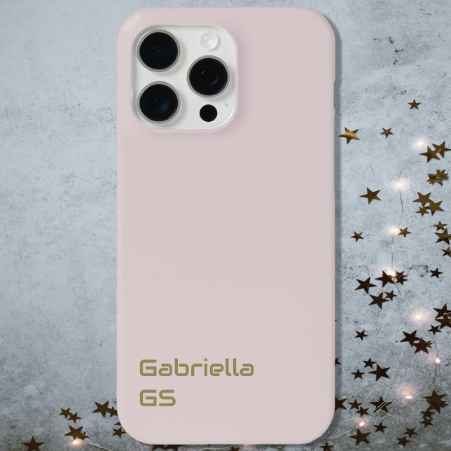 Rosa Rosa Monogramm-Monogramm-Rosa-Rosa-Farbton Case-Mate iPhone Hülle (Von Creator hochgeladen)