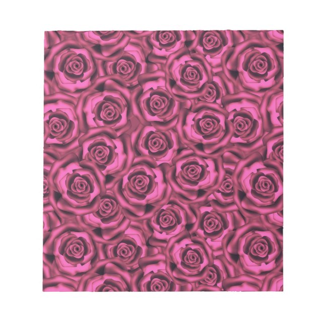 Rosa Rosa Notizblock (Vorderseite)