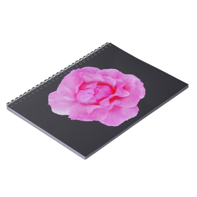 Rosa Rosa Notizblock (Linke Seite)