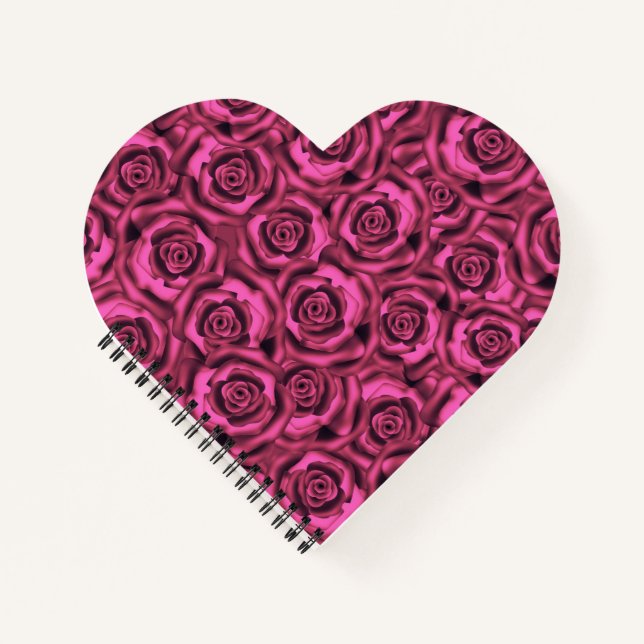 Rosa Rosa Notizbuch (Vorderseite)