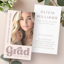 Rosa Rosa Retro-Student Abschluss Foto