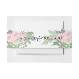 Rosa Rosa Romantik Einladungsbanderole