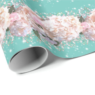 Rosa, rosa, rosa Blume Geschenkpapier