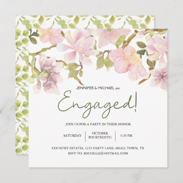 Rosa Rosa Rosa Magnolia Frische Pasta machen Elega (Vorne/Hinten)